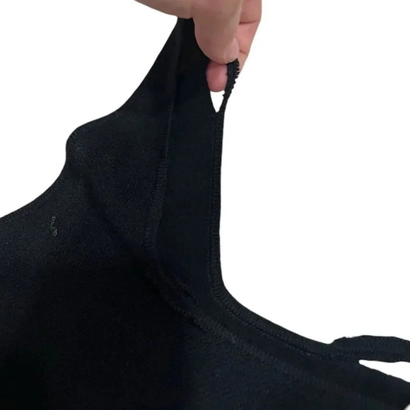 Vince Black Square Neck Wool Blend Knit Midi Tank Dress S - Picture 6 of 9